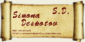 Simona Despotov vizit kartica